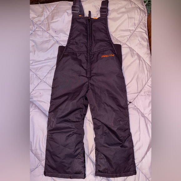Arctix Gray Snow Pants with Orange Lining - Picture 1 of 3